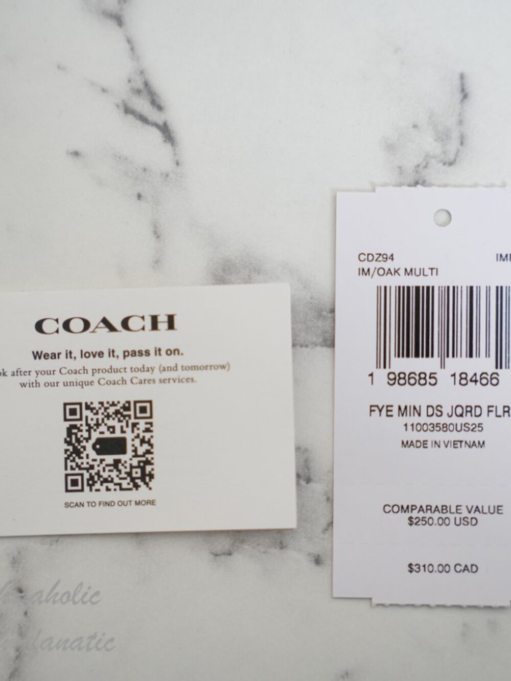 COACH CDZ94 Faye Mini Drawstring Bag Signature Jacquard Floral Embroidery NWT - Picture 12 of 16